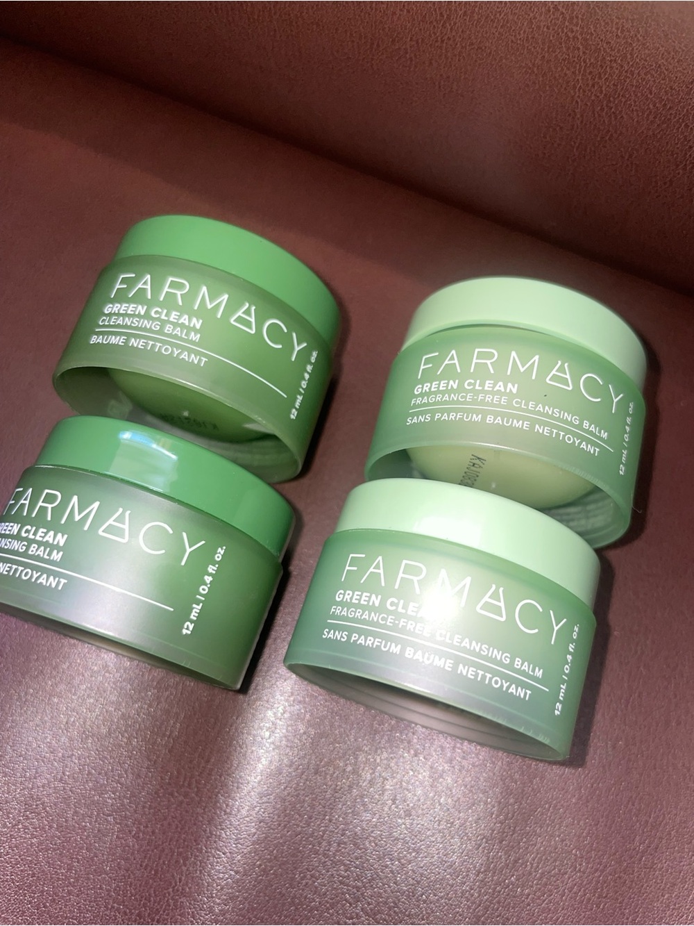 Farmacy Green Clean Makeup Removing Cleansing Balm set